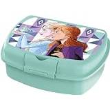 Disney Sandwich Blå plastlåda för flickor Frozen Elsa och Anna användbar för att ta med mellanmålen utanför hemmet