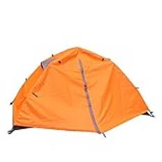 Outdoor Tent Camping Tent Single Layer Beach Tent Outdoor Travel Windproof Waterproof Awning Tent Summer Tent (Color : Orange-one Person) (Orangeone Person)