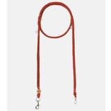 Loro Piana Leather and cashmere-blend dog leash - brown - One size fits all