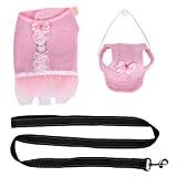 Mini Pig Harness Leash, Pet Pig Vest Dress med Leash och Cap Escape Proof Pet Walking Harness Strap (Mesh)[Rosa XS]Säkerhetsbälten