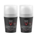 Vichy Homme Antiperspirant Deo Roll-On 72h - 2-pack