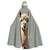 Chrysm alpacka avatar mantel med huva för vuxna cosplay, halloween julfest karneval häxa cape