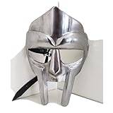 Medieval Amor ansiktsmask MF Doom gladiatormask 18 g stål ansiktsmask armask kopia rollspel riddare krigare kostym
