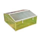 Miniväxthus, 100x100x48cm, litet växthus av aluminium och plast, för balkong och utomhusbruk
