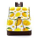 Personliga skolväskor bokväskor för tonåring mango frukt, flerfärgad, 27x12.3x32cm, Ryggsäckar
