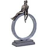 Saville Designs skulptur, harts, grå, en storlek