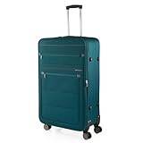 ITACA - Lätta resväskor - EVA polyester stor mjuk resväska med hjul 75cm resväska - lätta resväskor med TSA kombinationslås - mjuk stor resväska 4 hjul lättviktsresväska, Bensin