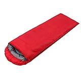 SSWERWEQ Sovsäckar för vuxna Outdoor Camping Sleeping Bag 4 Season Waterproof Travel Hiking Folding Lunch Break Sleep Pouch (Color : Big red)