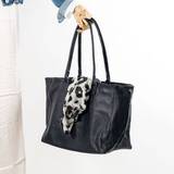 Navy Soft Leather Lined Large Work Tote Shopper