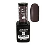 La Rosa UV LED hybridfärg gel nagellack, 10 ml nummer 077 – kakaobrun