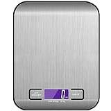 Digital Kitchen Weighing Scales, Stainless Steel Cooking Scales For Baking Home/Kitchen, 5KG Weighing Scales, LCD Display, Easy Clean