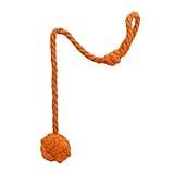 Gardinbindningar bomull slips stickning gardin rep bindningar håller tillbaka enkel boll gardin hållning (färg: Orange)