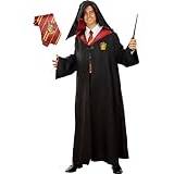 Funidelia | Maskeraddräkt Harry Potter med slips - Gryffindor för herr Filmer & Serier & Trollkarlar - Maskeraddräkt för vuxen och roliga tillbehör för fester, karneval och Halloween - Storlek S