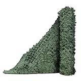 Sniper Camo nät persienner kamouflage Ghillie passar bra för solskydd kläder skytte jakt (färg: Grön, storlek: 1,5 x 6 m)