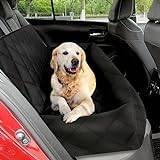 Hundar bilstol för stor hund upp till 100 kg eller 2 små/medelstora hundar upp till 13,6 kg, vattentät resehundbädd för bilens baksätesskydd