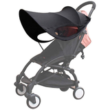 Solskydd för barnvagn till sittdel