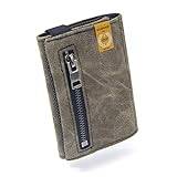 GUGGIARI Zen®Liten herrplånbok, smal herrplånbok med kreditkortshållare, mynthållare och kontantkompakt kreditkortshållare för män, liten plånbok, presentidé för män, gRÖN, S, Minimalistisk