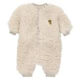 The Animals Observatory Baby Chihuahua faux fur onesie - white - 68