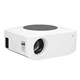 Mini HD-projektor 1080P, Bärbar Hemfilmsprojektor för Presenter, Barnvideo WIFI-projektor Kompatibel med Smartphone/surfplatta/Bärbar Dator/ PS4/ TV Stick(vit)