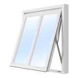 Vridfönster med bågpost - 3-glas - Trä - U-värde: 1,1-11x13