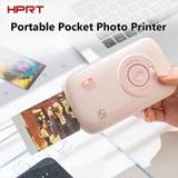 HPRT Photo Printer, 2x3 Mini Portable Color Photo Printer, With 10pcs Photo Paper, Wireless Connection To Smartphones, Compatible With IOS Android, Sm