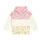 Mini Rodini Cathlethes cotton jersey hoodie - pink - Y 5-7