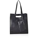 Vero Moda dam Vmloni Shopper Bag axelväskor, 32 x 37 x 15 cm, Svart Svart - 32x37x15 cm (B x H x T)