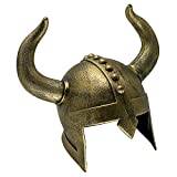 LOOYAR Vuxen medeltiden medeltida vikingaålder horn vikingahjälm berserker soldat krigare kostym hatt för strid lek halloween cosplay brons