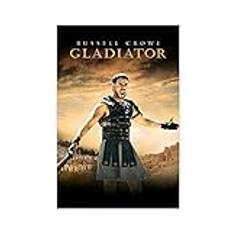ENQIOAYAN Canvas Wall Poster American Movie Gladiator Classic Cover Movie Posters Tryck Modern Heminredning för familjens sovrum Ingen ram 40x60cm
