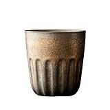 Enkel handbryggd keramisk kaffekopp grov keramik retro japansk mugg kreativ hushåll praktisk kopp högt värde kopp vatten (A)