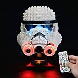 BRIKSMAX LED-belysningsset för Lego Star Wars Stormtrooper Hjälm – kompatibel med Lego 75276 byggklossar, modell utan Lego-set