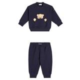 Il Gufo Baby cotton jersey tracksuit - blue - 80
