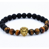 Armband "Buddha -Lion" -Svart/Brun/Guld