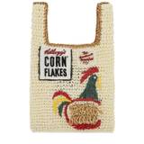 Mini Cornflakes Raffia Tote Bag