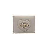 Love Moschino Saffiano plånbok, Elfenben Kl0110, Taglia Unica