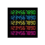 Digital clock number set. Time icon