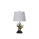 26" in Natural Royal Stag Deer Antler Modern Table Lamp