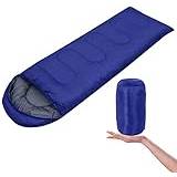 Premium sovsäck för vuxna och barn Lätt varm för resor Camping Vandring inomhus och utomhusaktiviteter (blå)