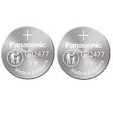 Panasonic CR2477 3V litiumcellsbatteri (paket med 2)