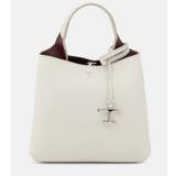 Tod's T Timeless Mini leather tote bag - white - One size fits all
