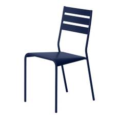 Fermob - Facto Chair Deep Blue 92 - Matstolar utomhus - Patrick Jouin - Blå - Metall