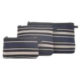Ceannis - Väska Cosmetic Blue Stripe (STORLEK: Large)