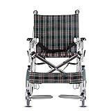 Wheelchair,Aluminum Gold Folding Ultra-Elderly Disabled Scooter Travel Portable Small Wheel Wheelchair
