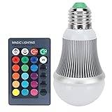 Led Smart glödlampa - 5W E27 RGB LED-lampa Fjärrkontroll RGBW färgskiftande glödlampa för KTV Bar Club 85-265V