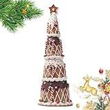Christmas Tree,Artificial Table Top Candy Cake Shaped Christmas Tree - Decorative Small Christmas Trees for Table Centerpieces, Christmas Decoration, Holiday Gift