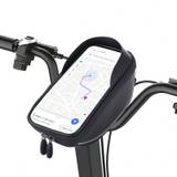 SHEIN Bike Phone Holder Bag Waterproof Bike Frame Bag Bicycle Top Tube Bag Bike Pouch Bag With TPU Touch-Screen Sun-Visor Rain Cover Bike Mobile Phone Holde
