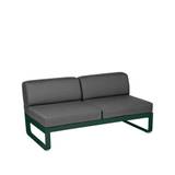 Fermob Bellevie Central modulsoffa 2-sits cedar green, graphite grey dyna