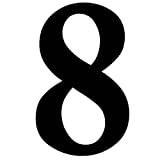 Siffror klistermärke nr 8 i svart I höjd 10 cm I självhäftande husnummer, siffror för fastsättning för utomhusbruk, brevlåda, dörr I väderbeständig I kfz_471_8