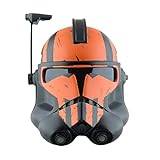 Gtytrxi Star Wars Mandalorian hjälmmask, tecknad hjälm ansiktsskydd kostym rekvisita halloween cosplay utklädnad Latex (orange svart) Code
