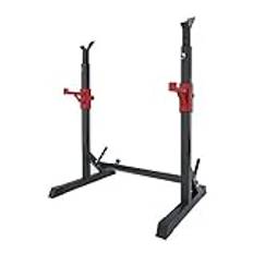 Large Adjustable Squat Rack Stands Fitness Barbell Rack Portable Strength Training Dumbbell Rack,Equipment 250kg Max Load,Perfect for Indoor Home Gym